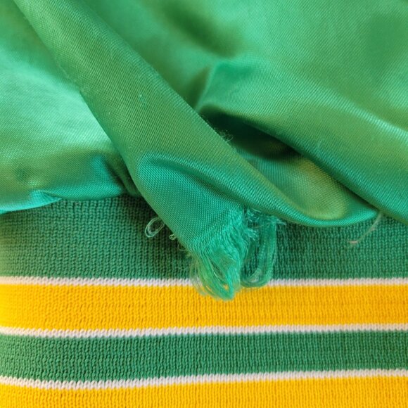 RARE Vtg 80s Sprite Green Nylon Bomber Jacket with Retired Logo Size Large - Picture 10 of 15